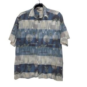 Campia Moda Casual Hawaiian Button Up Mens Shirt Size M